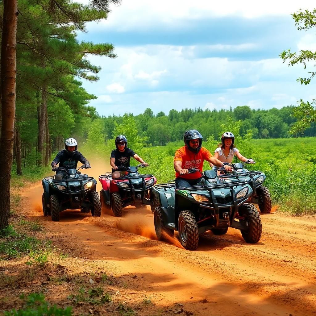 Kvad vožnja u prirodi